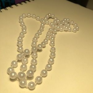 Fake pearl necklace